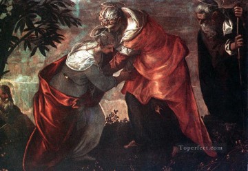  Italian Canvas - The Visitation Italian Renaissance Tintoretto